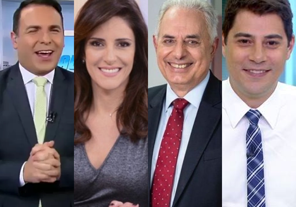 Reinaldo Gottino, Monalisa Perrone, William Waack e Evaristo Costa já foram contratados pela CNN Brasil. (Foto: Reprodução)