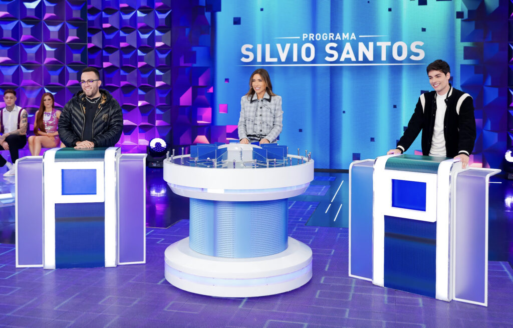 Lucas Rangel e Lucas Bley no Programa Silvio Santos