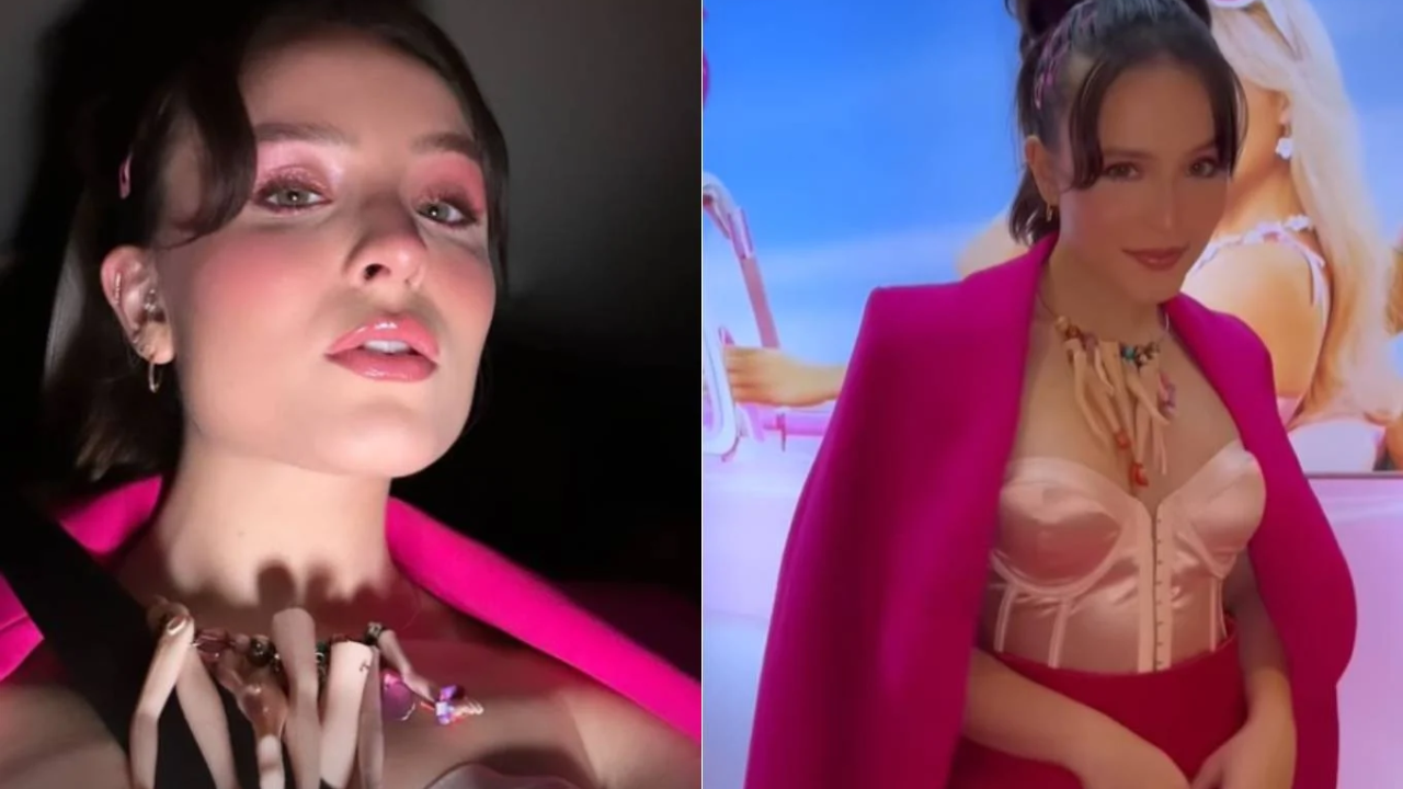 Larissa Manoela recebe críticas na web após usar colar exótico na pré-estreia de Barbie (Créditos:Reprodução/Instagram)