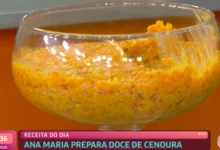 Doce de cenoura da Ana Maria Braga